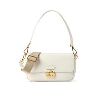 Coccinelle C-Me Lock Bolsa de hombro Piel natural 24 cm blanco