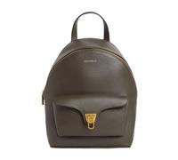 COCCINELLE Cuero mochila de ocio Beat Generatio Backpack Fango verde oscuro