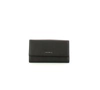 COCCINELLE Cuero Monedero Metallic Soft Wallet Noir Negro