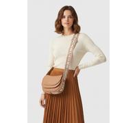 Coccinelle Cross Body Bag With Logo Strap In Beige Talla: OS | Bandoleras Cruzadas Outlet | Mujer | Marrón