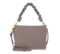 COCCINELLE Crossbody Double Grainy Leather Warm Taupe / Rosette