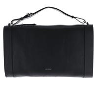 COCCINELLE Cuero Bolsa de Viaje Elinor Handbag Grained Leather Noir Negro