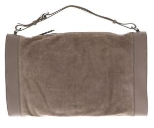 COCCINELLE Cuero Bolsa de Viaje Elinor Suede Bimaterial Handbag Warm Taupe/Warm Taupe marrón Topo