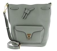 COCCINELLE Cuero bolsa para cadáveres cruz bolso de bandolera Beat Generatio Bucket Bag Greenery menta