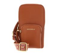 COCCINELLE Cuero bolsa para móvil Pixie Hi-Tech Phone Bag Crab marrón claro