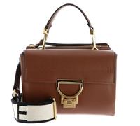 COCCINELLE Cuero bolso bandolera Arlettis Signature Handbag Grained Leather Cognac marrón