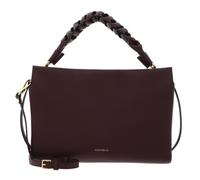 COCCINELLE Cuero bolso bandolera Boheme Grana Double Hand Bag Berry/Wint. Rose morado oscuro