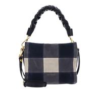 COCCINELLE Cuero bolso bandolera Boheme Vichy Patch Handbag Mul. Stove/Midn. azul marino