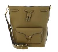 COCCINELLE Cuero bolso bandolera bolso de hombro Beat Generatio Bucket Bag Seagrass caqui