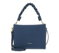 COCCINELLE Cuero bolso bandolera bolso de hombro Boheme Grana Double Crossbody Double Grainy Leather Deep Blue/Sandshell azul
