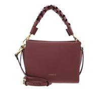COCCINELLE Cuero bolso bandolera bolso de hombro Boheme Grana Double Crossbody Double Grainy Leather Wint. Rose/Berry rosa viejo
