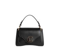 COCCINELLE Cuero bolso bandolera bolso de hombro C-Me Calf & Marb Handbag Noir negro