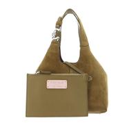 COCCINELLE Cuero bolso bandolera C-Easy Handbag Suede Seagrass caqui