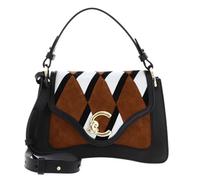 COCCINELLE Cuero bolso bandolera C-Me N.Geo.Pat Handbag Multi Cognac/Noir multicolor