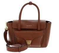 COCCINELLE Cuero bolso bandolera Double Beat Grained Leather Handbag Cognac marrón