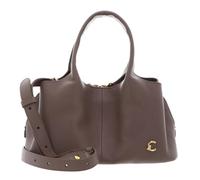 COCCINELLE Cuero bolso bandolera Nell Handbag Grained Leather Warm Taupe marrón topo
