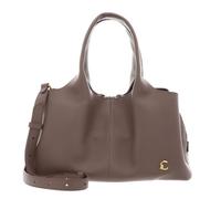 COCCINELLE Cuero bolso bandolera Nell Handbag Grained Leather Warm Taupe marrón topo