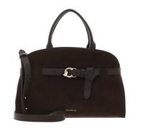COCCINELLE Cuero bolso bandolera Sabine Suede Bi Handbag Fango/Fango verde oscuro
