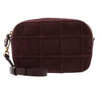 COCCINELLE Cuero bolso bandolera Tebe Check Embroidery Crossbody Bag Berry/Berry morado oscuro