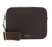 COCCINELLE Cuero bolso bandolera Tebe Crossover Bag Fango verde oscuro