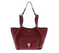COCCINELLE Cuero bolso Beat Shopping Double Grainy Leather Handbag Ribes/Prune arándano