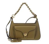 COCCINELLE Cuero bolso de hombro Beat Grained Leather Handbag Seagrass caqui