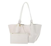 COCCINELLE Cuero bolso de hombro bolsa de utensilios Finn Handbag Grained Leather Pearl crema