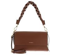 COCCINELLE Cuero bolso de hombro bolso bandolera Boheme Grana Double Shoulder Bag Cognac/Noir marrón