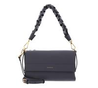 COCCINELLE Cuero bolso de hombro bolso bandolera Boheme Grana Double Shoulder Bag Stove/Midn. Blue gris azulado