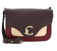 COCCINELLE Cuero bolso de hombro bolso bandolera C-Me Tricolor Handbag Grainy Leather Ribe/Brun/Betul marrón oscuro
