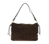 COCCINELLE Cuero bolso de hombro bolso bandolera Lidia Handbag Suede Leather/Smooth Leather Fango/Fango verde oscuro