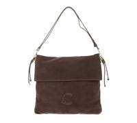 COCCINELLE Cuero bolso de hombro bolso bandolera Lidia Suede Le. / Smooth Le. Shoulderbag Warm Ta/Warm Ta marrón topo