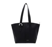 COCCINELLE Cuero bolso de hombro bolso shopper Fern Handbag Grained Leather Noir negro