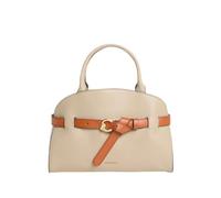 COCCINELLE Cuero bolso de hombro Sabine New Tric Handbag Sandshell/Pearl/Crab beige
