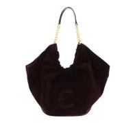 COCCINELLE Cuero bolso de hombro Smash Suede Bim Shoulder Bag Brunette/Brunet marrón oscuro