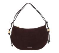 COCCINELLE Cuero bolso de hombro Thess Handbag Suede Le. / Grained Le. Brunette/Brunet marrón oscuro