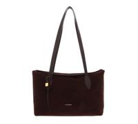 COCCINELLE Cuero bolso de hombro Thess Handbag Suede Le. / Grained Le. Brunette/Brunet marrón oscuro