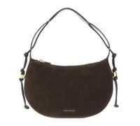COCCINELLE Cuero bolso de hombro Thess Handbag Suede Le. / Grained Le. Brunette/Brunet marrón oscuro