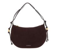 COCCINELLE Cuero bolso de hombro Thess Handbag Suede Le. / Grained Le. Fango/Fango verde oscuro