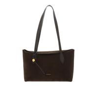 COCCINELLE Cuero bolso de hombro Thess Handbag Suede Le. / Grained Le. Fango/Fango verde oscuro
