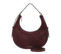 COCCINELLE Cuero bolso de hombro Whisper Mini Bag Suede Leather/Grained Leather Berry morado oscuro