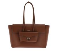 COCCINELLE Cuero bolso shopper bolso bandolera Double Beat Shopper Cognac marrón