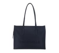 COCCINELLE Cuero bolso shopper bolso de hombro con compartimento para portátil Myrtha26 Handbag Grained Leather Midnight Blue azul marino