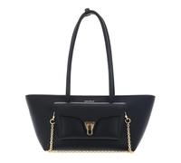 COCCINELLE Cuero bolso shopper Double Beat Grained Leather Handbag Noir negro