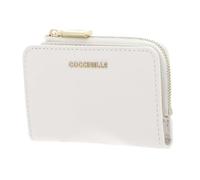 COCCINELLE Cuero Estuche de Tarjetas Metallic Soft Credit Card Holder Blanco Crema