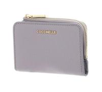 COCCINELLE Cuero Estuche de Tarjetas Metallic Soft Credit Card Holder Oyster Malva