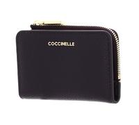 COCCINELLE Cuero Estuche de Tarjetas Metallic Soft Credit Card Holder Prune Morado Oscuro