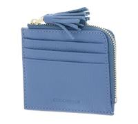 COCCINELLE Cuero Estuche de Tarjetas Tassel Credit Card Holder Azul