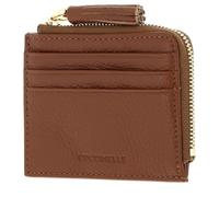 COCCINELLE Cuero Estuche de Tarjetas Tassel Credit Card Holder Cognac marrón