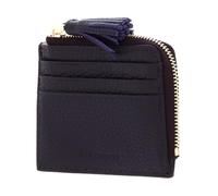 COCCINELLE Cuero Estuche de Tarjetas Tassel Credit Card Holder Prune Morado Oscuro